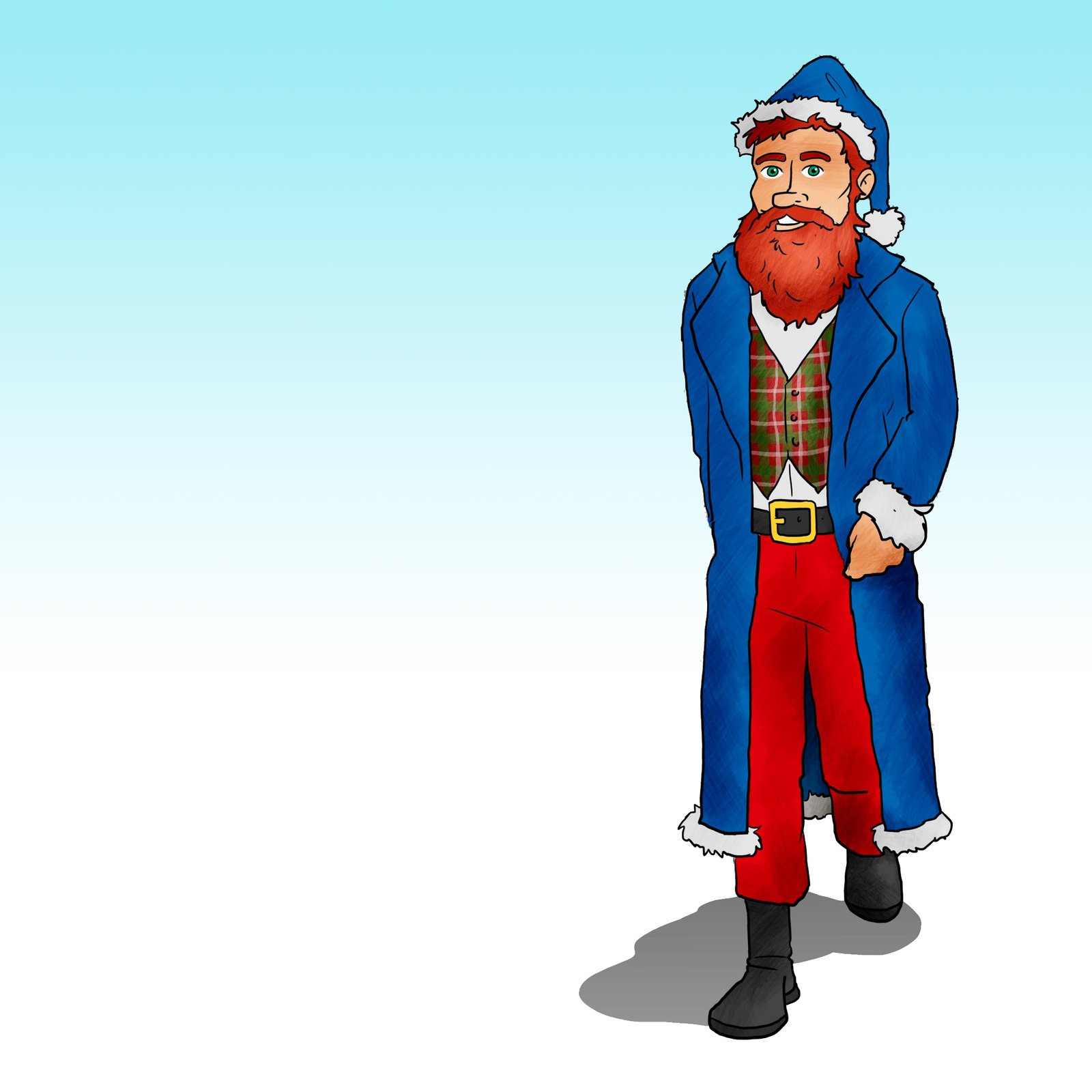 Young Santa at the North Pole