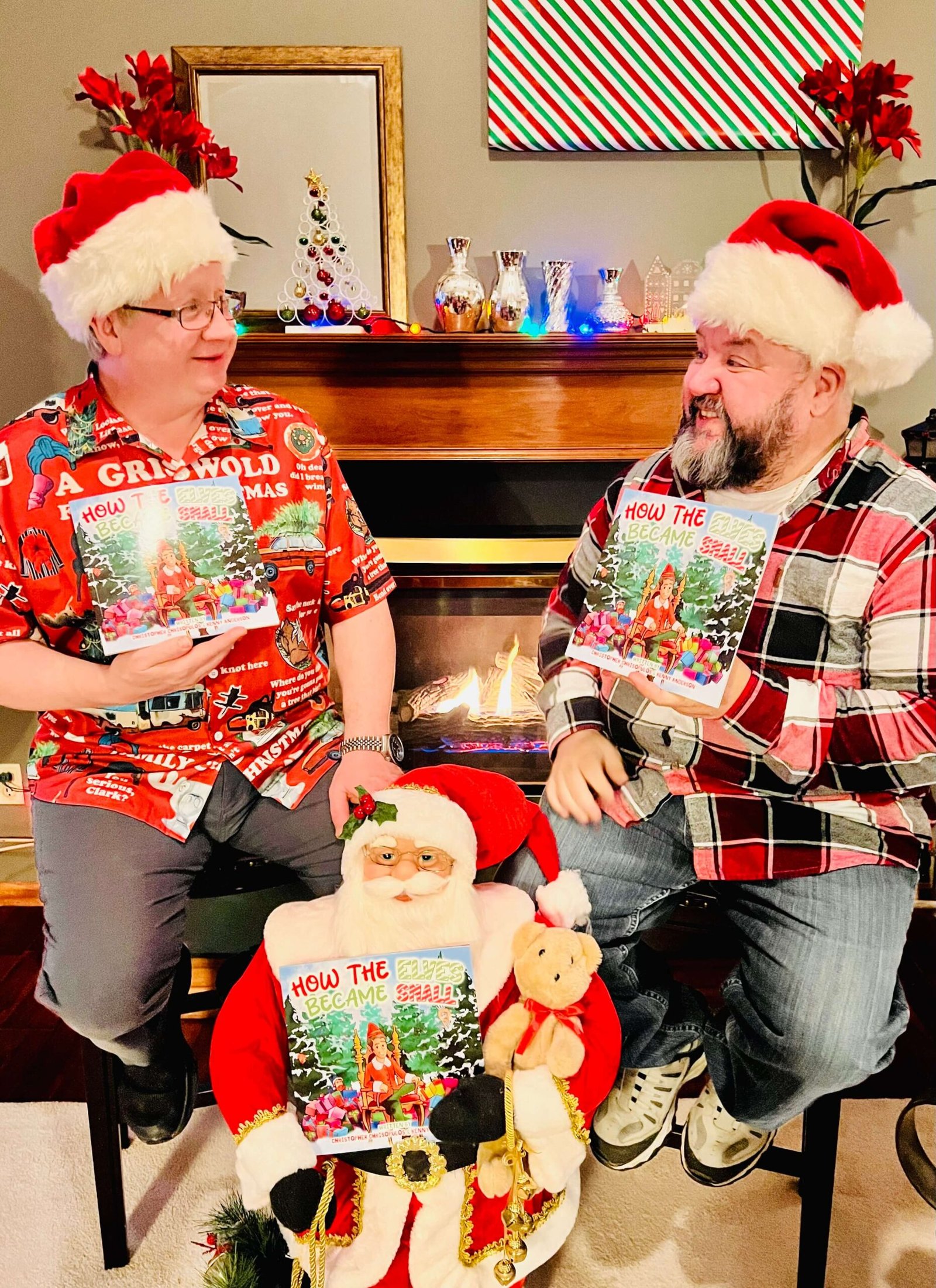 Ken and Chris, the authors of How The Elves Became Small