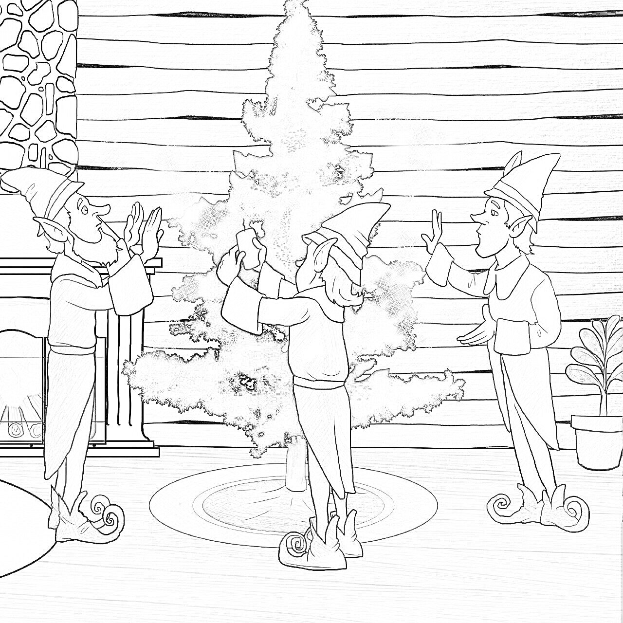 Christmas Tree coloring page
